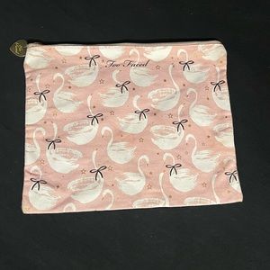 Too faced make-up cloth bag swan print